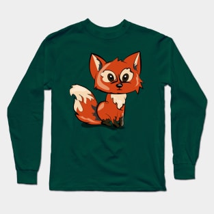 Cartoonish Fox Long Sleeve T-Shirt